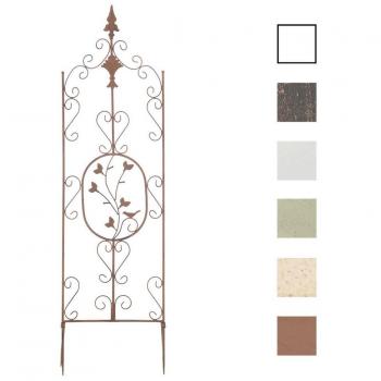 Reja de Jardín Decorativa Burgus en Metal Antiguo Marrón para Plantas Enredaderas - 122 cm de Altura