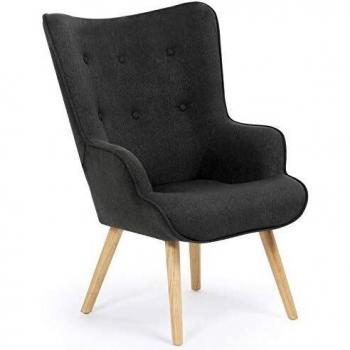 Sillón escandinavo IVAR en tejido gris antracita