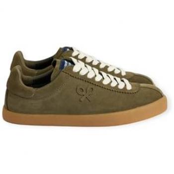Silbon - Zapatilla Raqueta Serraje Verde para Hombre Talla 40