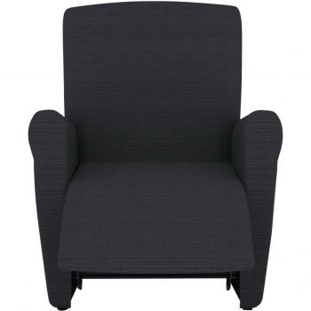 Eiffel Textile Lille Funda sofá sillón, Algodón, Negro, 55 x 195 x 2 cm
