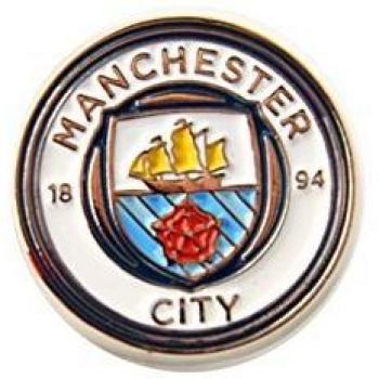 Manchester City FC Insignia/botón oficial del Pin de la cresta del fútbol/del fútbol - - talla única