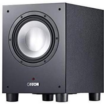 Subwoofer Canton SUB 8.4, 22cm/220mm Bass Reflex Activo para Home HiFi - Negro con Membrana Pasiva