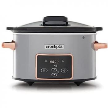 Crockpot olla de cocción lenta con tapa abatible | Digital programable | 3,5 l