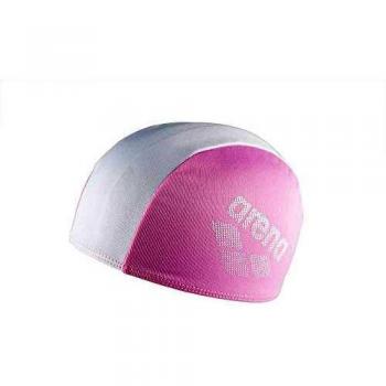 Arena Polyester II Kids Swimming Cap - Pink/White