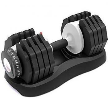 ATIVAFIT - Mancuerna Ajustable con Placa de Peso para Ejercicio en casa, Gimnasio, 1 Unidad