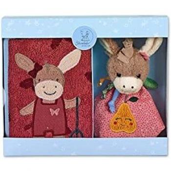 Set de Regalo Sterntaler Emmily - Dou Dou Rosa y Toalla Infantil