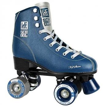 Patin School Aluminio Pro Blue, Patines de 4 ruedas en paralelo, color azul, tamaño 43, diseño unisex para adultos