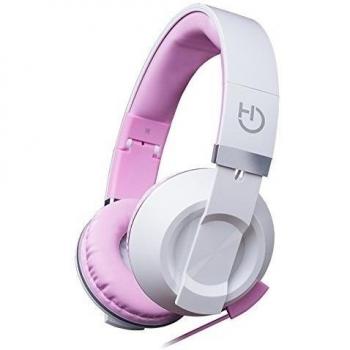 Hiditec COOL KIDS Diadema Binaurale Rosa, Color blanco - Auriculares