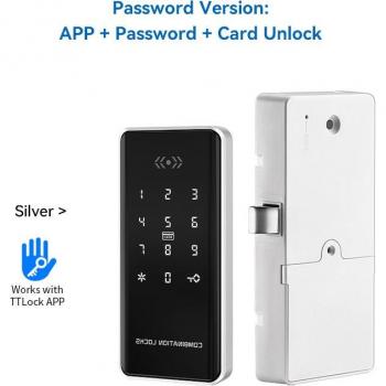 Cerradura Electrónica Inteligente de Cajón EM179 con Sensor Magnético y Teclado RFID