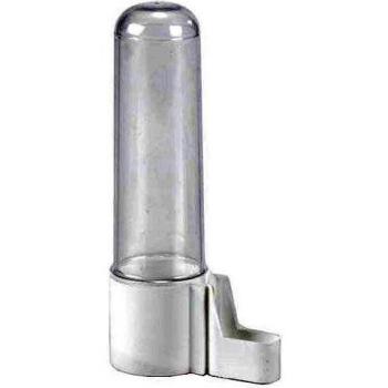 Fuente de alimentación y agua para aves Beeztees Euro Click, 4 x 14.5 cm, blanca