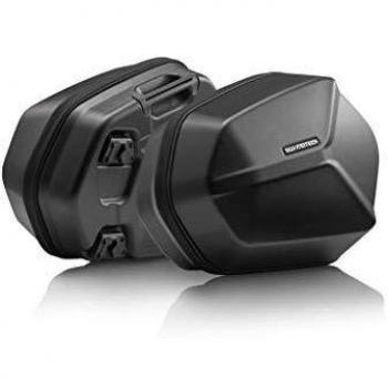 SW Motech AERO ABS side case set 2x 25 l. ABS plastic. Black. | BC.HTA.00.675.12000/B