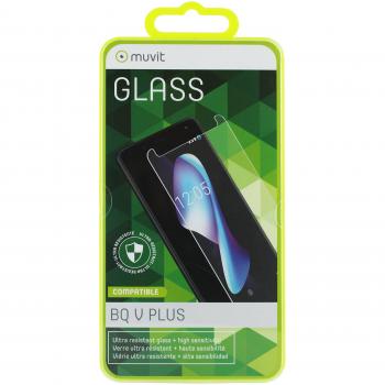 Muvit MUTPG0325 - Protector de Pantalla Tempered Glass 0,33 mm para BQ V Plus