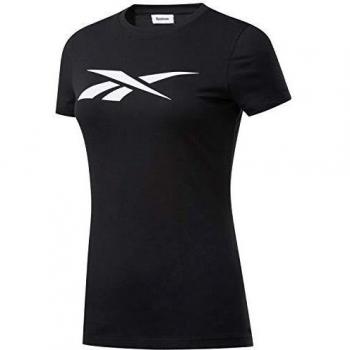 Reebok Te Vector tee Camiseta, Mujer, Negro, XS