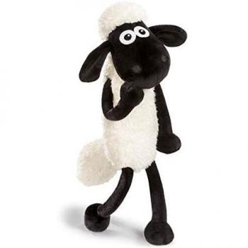 NICI The Sheep Suave Juguete Shaun 25 cm Ovejas, Niños y Bebés Relleno Esponjoso para Jugar, Abrazar y Coleccionar – Acogedores Animales de Peluche, Color Blanco y Negro,