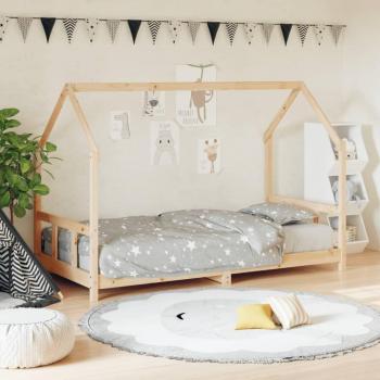 Estructura de cama infantil 90x200 cm madera maciza de pino