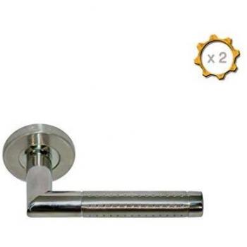 Tiradores Barsac - Acero Inoxidable 304 Bicolor Mate Brillante x2