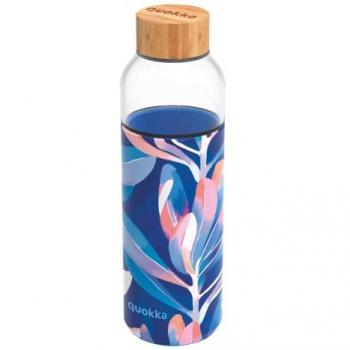 Botella de vidrio Quokka Midnight Leaves 660ml