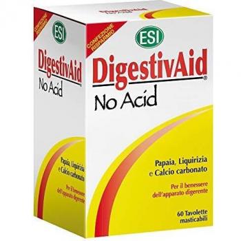 ESI DigestivAid No Acid   Complemento Alimenticio - 60 Tabletas