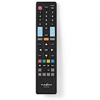 NEDIS Mando a Distancia Mando a Distancia | Adecuado para: LG/Panasonic/Philips/Samsung/Sony | Preprogramado | Número de Dispositivos: 1 | Diseño 5 en 1 / Disposición Clara | Infrarrojo | Negro Negro