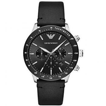 Emporio Armani Men's Chronograph Quartz Watch with Leather Strap AR11243