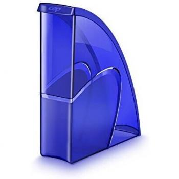 Organizador de Revistas CEP Happy - Poliestireno Azul Eléctrico A4, Vertical y Horizontal