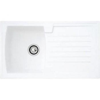 respekta BOSTON86X50W Fregadero, Blanco, 86 x 50 cm