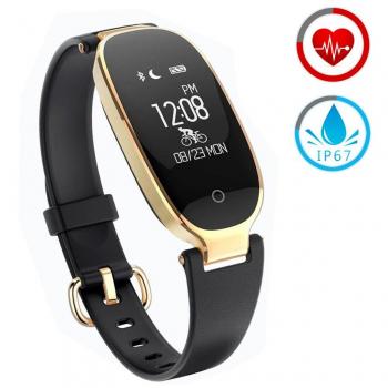 Reloj Inteligente mujer ZKCREATION Fitness Tracker K3 Bluetooth Smartwatch Pulsera Inteligentes Actividad Monitor Cardio Podómetro IP67 impermeable monitor de Sueño Compatible con Android y iOS