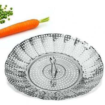Metaltex COCEDOR Verduras INOX. 'Maxi-VAPORETTE', Negro, Estandar
