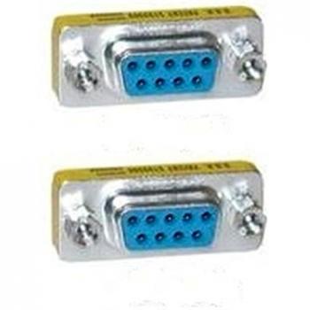 Microconnect MOD9F9F - Cambiador de Género para cable DB9 Azul