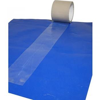 Cinta adhesiva transparente TECPLAST para reparación de lonas 200mm x 20m - Calidad PRO, apta para todo tipo de lonas y telas PVC