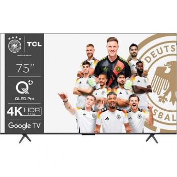 TCL QLED 75C61B (2024) - Televisor 75 4K Ultra HD, Smart TV con Google TV, Dolby Vision y Multi HDR