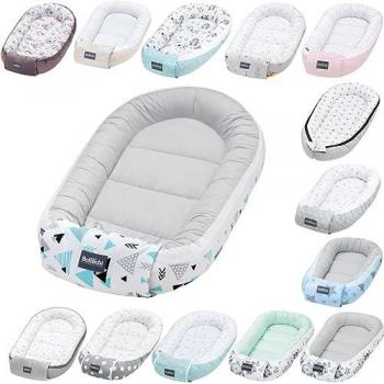 Nido para Bebé Bellochi - 100% Algodón - Certificado Oeko-TEX - 90x60x12cm - Con Bordes Protectores