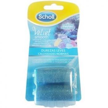 Scholl Velvet Smooth Minerales Marinos Cabezales Recambio De Durezas Leves 2Uds