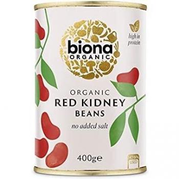 Biona Organic Red Kidney Beans 400 g, Pack of 6