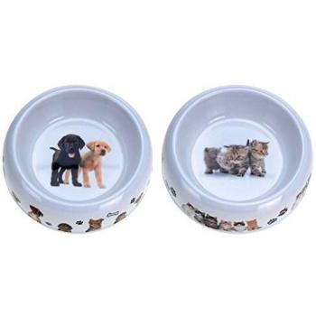 Koopman, Comedero Plástico 16 cm Perros o Gatos, Surtido a Elegir 1, Incluye 1 unidad