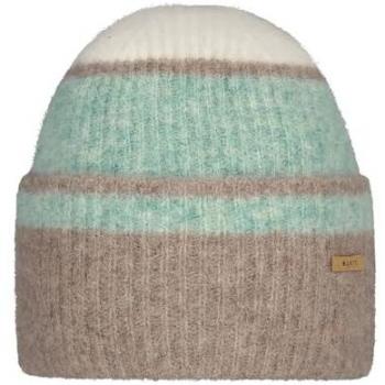 Gorro de rayas azul y marrón Barts Ounaa con diseño de rayas, material suave y cálido, talla única, ideal para invierno