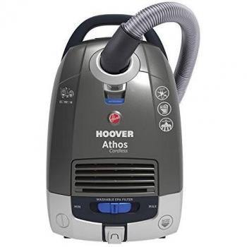 Hoover ATC18LI - Aspiradora sin Cable, 5 litros, Titanio/Azul
