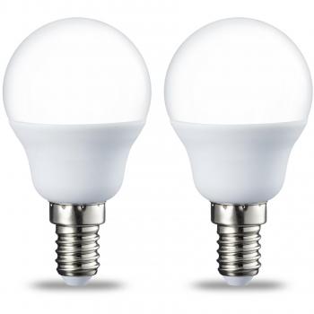 Amazon Basics - Bombilla de bola de golf P45 LED E14, Edison, 5,5 W