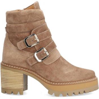 Botines de mujer Alpe 24371195 Gris con suela antideslizante y cierre de cremallera