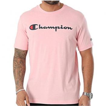 Camiseta Champion Crewneck Hombre Rosa
