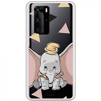 Funda Transparente Oficial de Disney Dumbo para Huawei P40 con Silueta Protectora