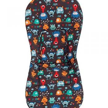 Pirulos 70530630 - Colchoneta microfibra carro diseño monsters, color gris