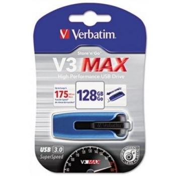 Verbatim V3 MAX - Unidad USB 3.0 de 128 GB - Azul