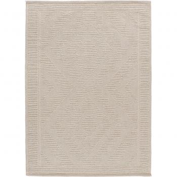 Alfombra Interior Étnica Hecha a Mano en Crema Pamuk - Tamaños 60x90, 80x120, 120x170, 160x230 cm