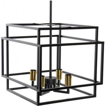 Lámpara de Techo DKD Home Decor Negro Metal 40 W 47 x 40 x 142 cm
