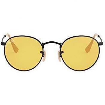 Ray-Ban Junior Men's 0RB3447 90664A 50 Sunglasses, Matte Black/Photoyellow,