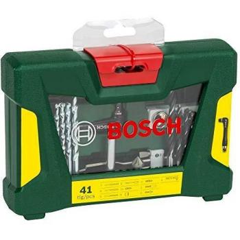 Bosch V-Line Maletín con 41 Unidades de Brocas y Puntas para Taladrar y Atornillar en Madera, Piedra y Metal