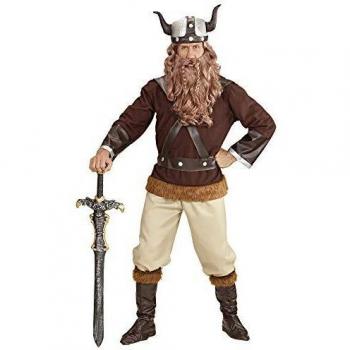 Disfraz de Vichingo Velkan para Hombre - Talla S, Guerrero Barbaro de Carnaval