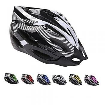 Casco de Bicicleta de Montaña, Casco de Bicicleta para Adultos Casco Ajustable con Visera Extraíble Casco de Bicicleta MTB City Specialized para Bicicleta de Montaña y para Hombres y Mujeres Blanco