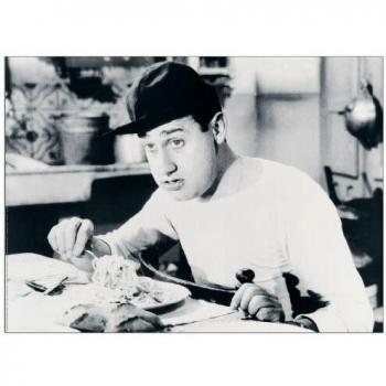 Artopweb Appetito Panel Decorativo con Diseño Alberto Sordi, Spaghetti, Madera, Multicolor, 80x3x60 cm
